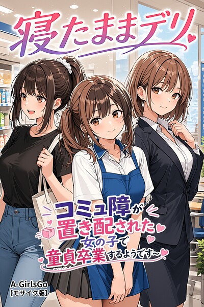 【エロ漫画】寝たままデリ 〜コミュ障が置き配された女の子で童貞卒業するようです〜【モザイク版】